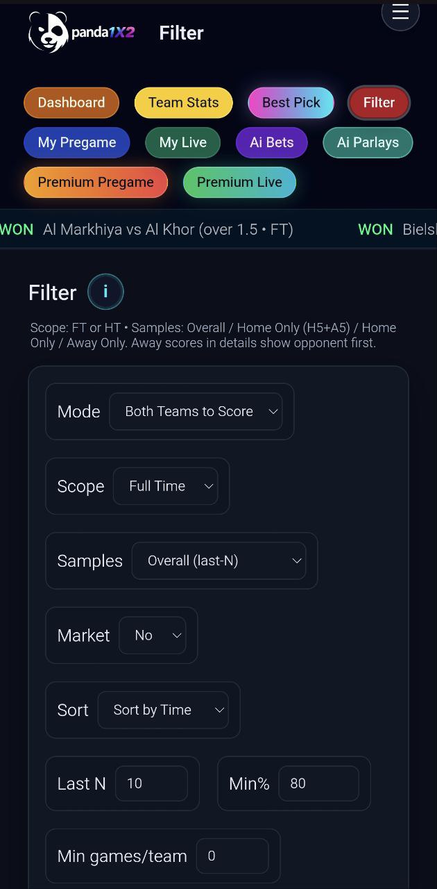 Filter Feature Mobile